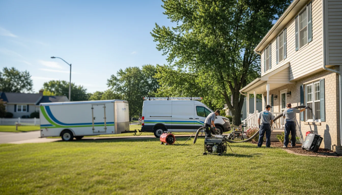Flooded Basement Restoration And Cleanup With Repair in Cadillac, MI near me